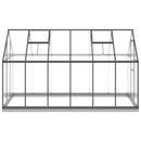 vidaXL antracitszürke alumínium melegház alapvázzal 334x169x202 cm