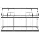 vidaXL antracitszürke alumínium melegház alapvázzal 334x169x202 cm