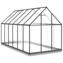vidaXL antracitszürke alumínium melegház alapvázzal 334x169x202 cm