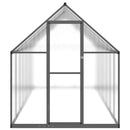 vidaXL antracitszürke alumínium melegház alapvázzal 445x169x195 cm