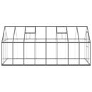 vidaXL antracitszürke alumínium melegház alapvázzal 445x169x195 cm