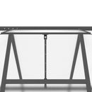 vidaXL antracitszürke alumínium melegház alapvázzal 445x169x195 cm