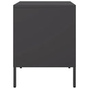 vidaXL 2 db fekete acél éjjeliszekrény 36 x 39 x 50,5 cm