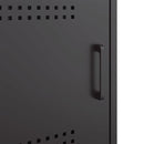 vidaXL 2 db fekete acél éjjeliszekrény 36 x 39 x 50,5 cm