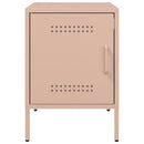 vidaXL 2 db rózsaszín acél éjjeliszekrény 36 x 39 x 50,5 cm