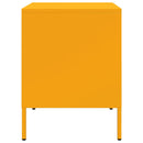 vidaXL mustársárga acél éjjeliszekrény 36 x 39 x 50,5 cm