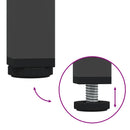 vidaXL 2 db fekete acél éjjeliszekrény 36 x 39 x 50,5 cm