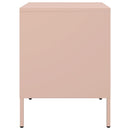 vidaXL 2 db rózsaszín acél éjjeliszekrény 36 x 39 x 50,5 cm