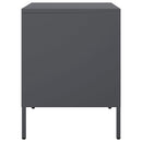 vidaXL antracitszürke acél éjjeliszekrény 36 x 39 x 50,5 cm