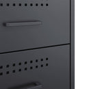 vidaXL antracitszürke acél éjjeliszekrény 36 x 39 x 50,5 cm