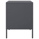 vidaXL 2 db antracitszürke acél éjjeliszekrény 36 x 39 x 50,5 cm