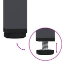 vidaXL 2 db antracitszürke acél éjjeliszekrény 36 x 39 x 50,5 cm