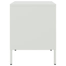 vidaXL fehér acél éjjeliszekrény 36 x 39 x 50,5 cm