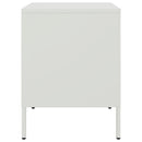 vidaXL 2 db fehér acél éjjeliszekrény 36 x 39 x 50,5 cm