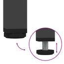 vidaXL fekete acél tálalószekrény 68 x 39 x 79 cm