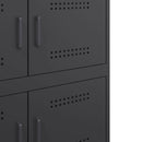 vidaXL fekete acél tálalószekrény 68 x 39 x 79 cm