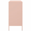 vidaXL rózsaszín acél tálalószekrény 68 x 39 x 79 cm