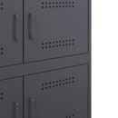 vidaXL antracitszürke acél tálalószekrény 68 x 39 x 79 cm