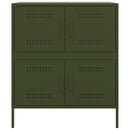 vidaXL olívazöld acél tálalószekrény 68 x 39 x 79 cm