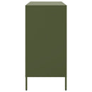 vidaXL olívazöld acél tálalószekrény 68 x 39 x 79 cm