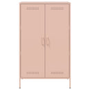 vidaXL rózsaszín acél magasszekrény 68 x 39 x 113 cm