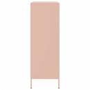 vidaXL rózsaszín acél magasszekrény 68 x 39 x 113 cm