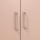 vidaXL rózsaszín acél magasszekrény 68 x 39 x 113 cm