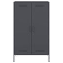 vidaXL antracitszürke acél magasszekrény 68 x 39 x 113 cm