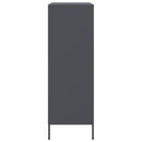 vidaXL antracitszürke acél magasszekrény 68 x 39 x 113 cm