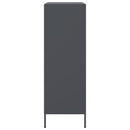 vidaXL antracitszürke acél magasszekrény 68 x 39 x 113 cm