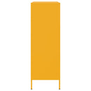 vidaXL mustársárga acél tálalószekrény 68 x 39 x 113 cm