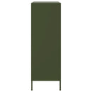 vidaXL olívazöld acél magasszekrény 68 x 39 x 113 cm
