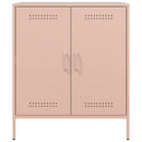 vidaXL rózsaszín acél tálalószekrény 68 x 39 x 79 cm