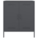 vidaXL antracitszürke acél tálalószekrény 68 x 39 x 79 cm
