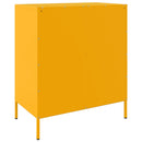 vidaXL mustársárga acél tálalószekrény 68 x 39 x 79 cm