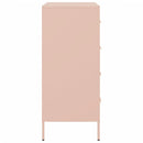 vidaXL rózsaszín acél tálalószekrény 68 x 39 x 89 cm