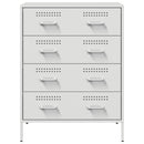 vidaXL fehér acél tálalószekrény 68 x 39 x 89 cm