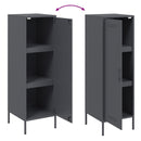 vidaXL antracitszürke acél magasszekrény 36 x 39 x 113 cm