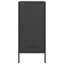 vidaXL 2 db fekete acél tálalószekrény 36 x 39 x 72 cm