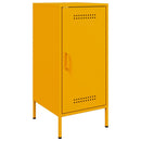 vidaXL 2 db mustársárga acél tálalószekrény 36 x 39 x 79 cm