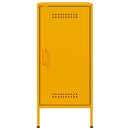 vidaXL 2 db mustársárga acél tálalószekrény 36 x 39 x 79 cm