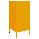 vidaXL 2 db mustársárga acél tálalószekrény 36 x 39 x 79 cm