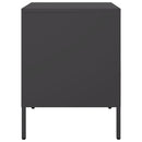 vidaXL 2 db fekete acél éjjeliszekrény 36 x 39 x 50,5 cm