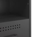 vidaXL 2 db fekete acél éjjeliszekrény 36 x 39 x 50,5 cm