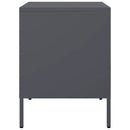 vidaXL antracitszürke acél éjjeliszekrény 36 x 39 x 50,5 cm
