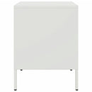 vidaXL fehér acél éjjeliszekrény 36 x 39 x 50,5 cm