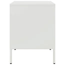 vidaXL 2 db fehér acél éjjeliszekrény 36 x 39 x 50,5 cm