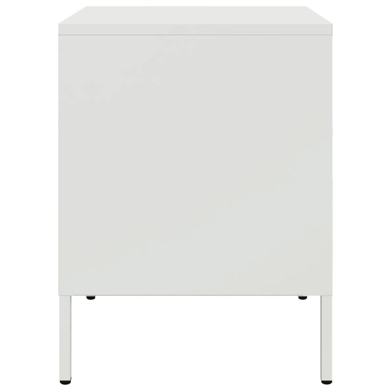 vidaXL 2 db fehér acél éjjeliszekrény 36 x 39 x 50,5 cm