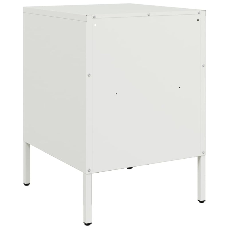 vidaXL 2 db fehér acél éjjeliszekrény 36 x 39 x 50,5 cm