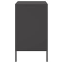 vidaXL fekete acél éjjeliszekrény 36 x 39 x 68 cm